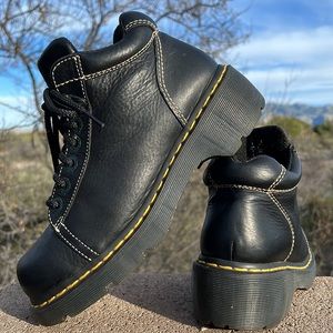 Dr. Martens Black Chunky Platform Ankle Boots
